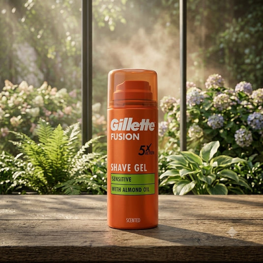 Gillette Fusion 5 Sensitive With Almond Oil Shave Gel Scented (75ml)