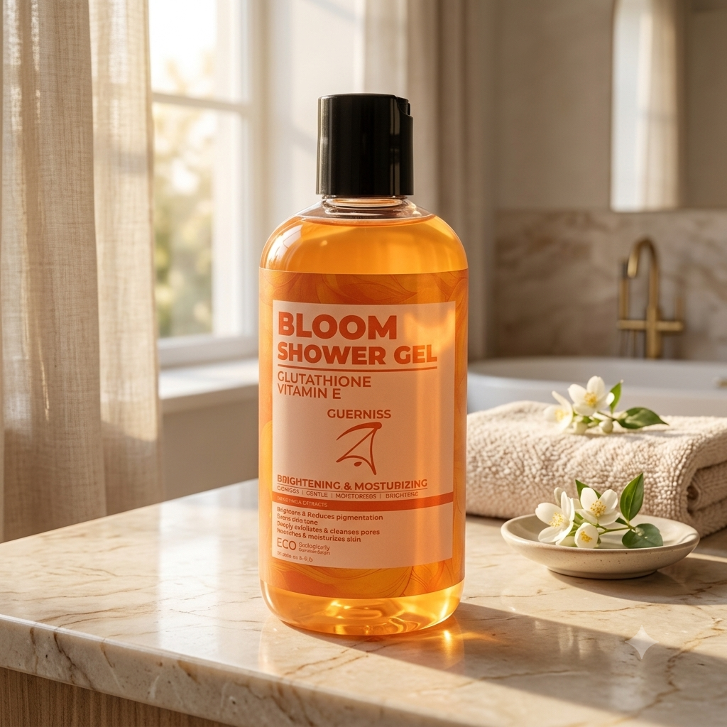 Guerniss Raw Glutathione Vitamin E Shower Gel - Bloom (250ml)-1