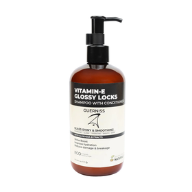 Guerniss Raw Vitamin-E Glossy Locks Shampoo with Conditioner (250ml)