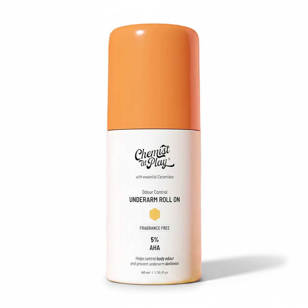 Innovist Chemist at Play 5% AHA Fragrance Free Underarm Roll On (40ml)