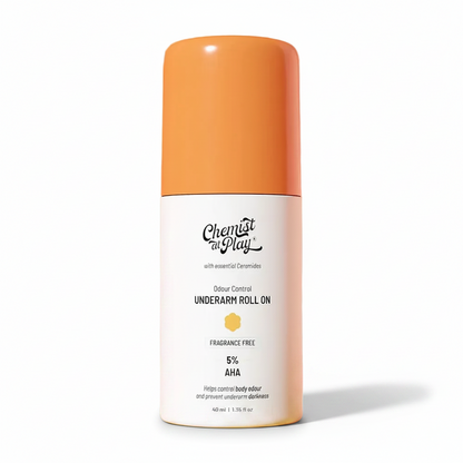 Innovist Chemist at Play 5% AHA Fragrance Free Underarm Roll On (40ml)
