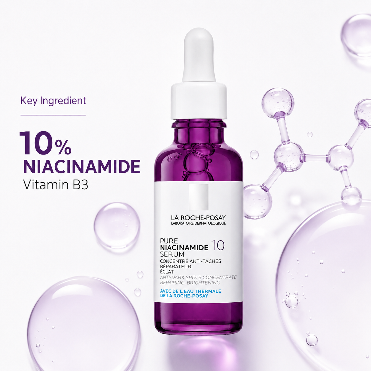 La Roche Posay Pure Niacinamide 10% Serum - (30ml)