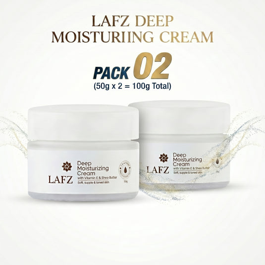 Lafz Deep Moisturizing Cream (50g) - Pack of 02