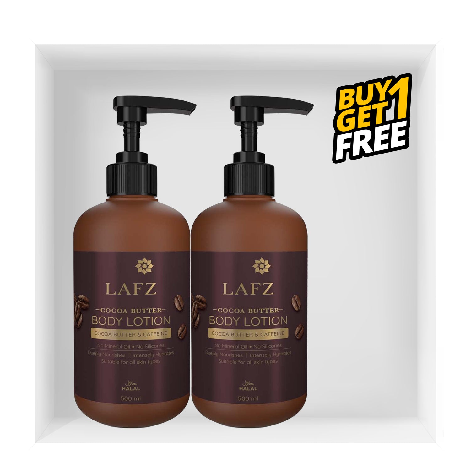 Lafz Body Lotion - Cocoa Butter (500ml) B1G1