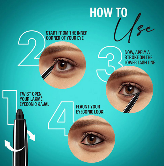 Lakme 9To5 Eyeconic Kajal - Deep Black
