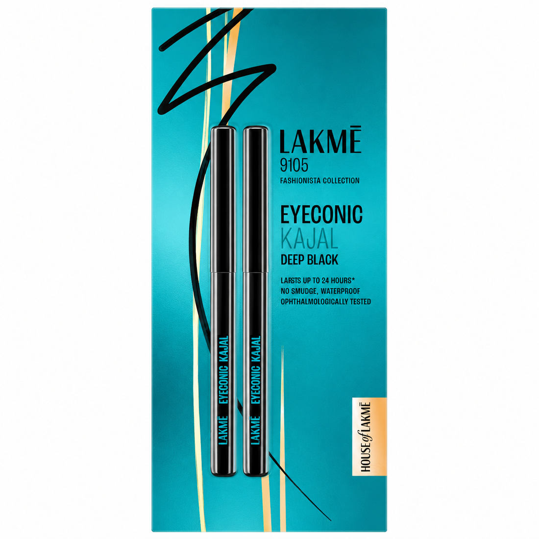 Lakme 9to5 Eyeconic Kajal Twin Pack - Deep Black