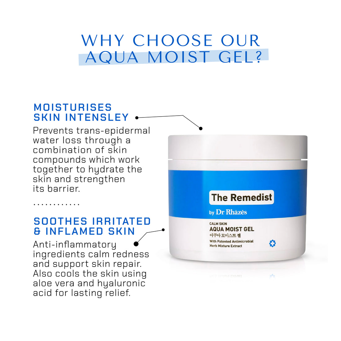 The Remedist by Dr Rhazes Aqua Moist Gel (125gm)