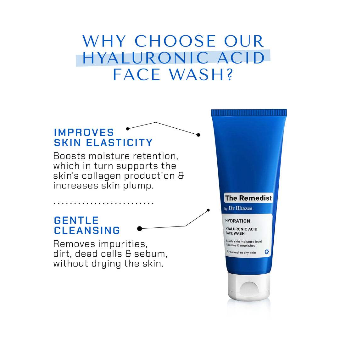 The Remedist by Dr Rhazes Hyaluronic Acid Facewash (100ml)