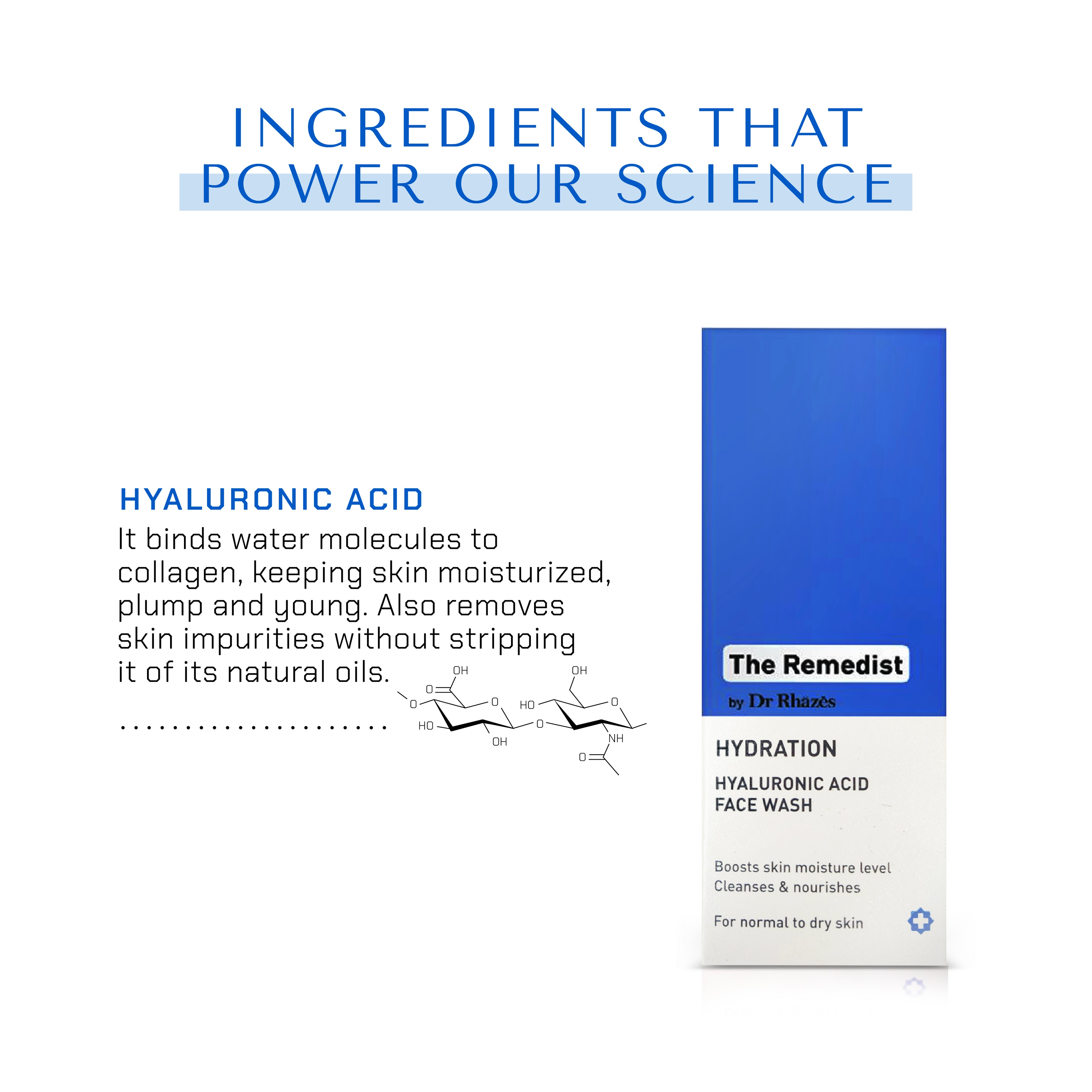 The Remedist by Dr Rhazes Hyaluronic Acid Facewash (100ml)