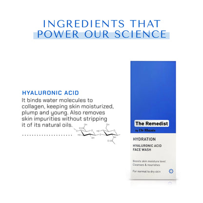 The Remedist by Dr Rhazes Hyaluronic Acid Facewash (100ml)