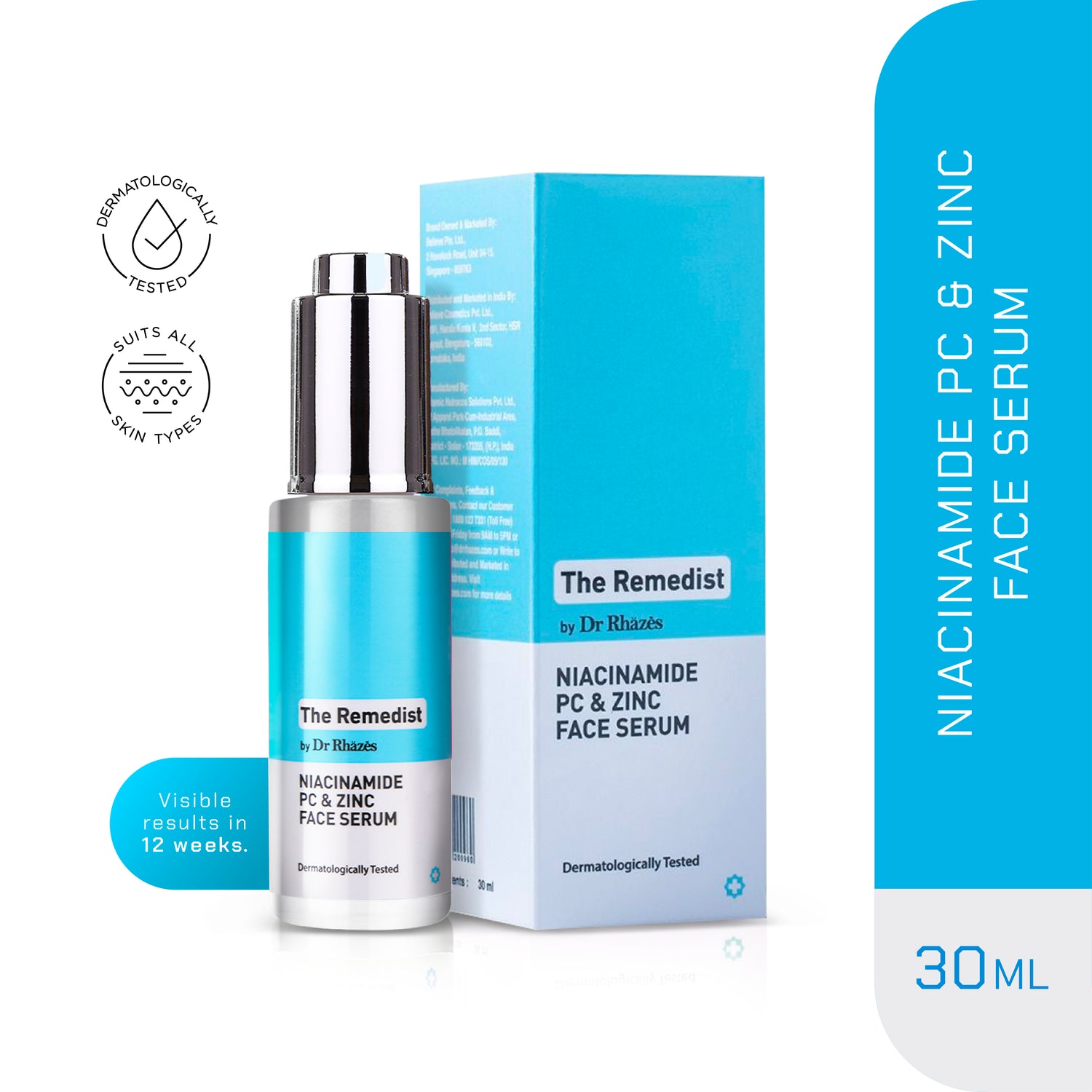 The Remedist by Dr Rhazes Niacinamide PC &amp; Zinc Face Serum (30ml)
