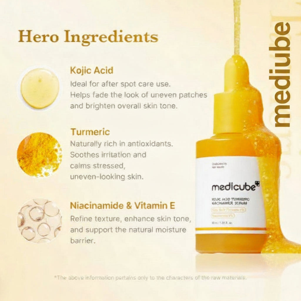 Medicube Kojic Acid Turmeric Niacinamide Serum (30ml)-3