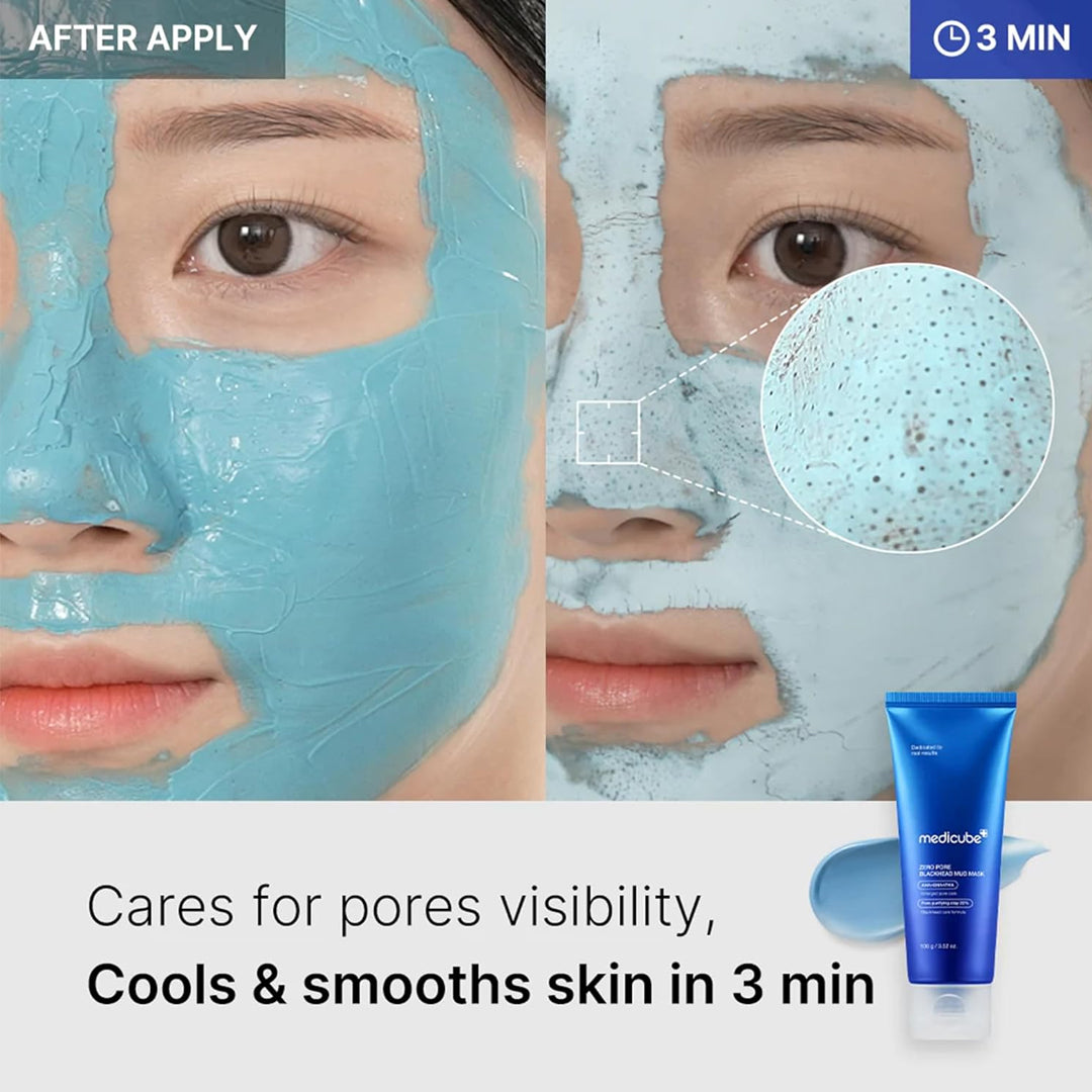 MEDICUBE Zero Pore Blackhead Mud Mask 100g