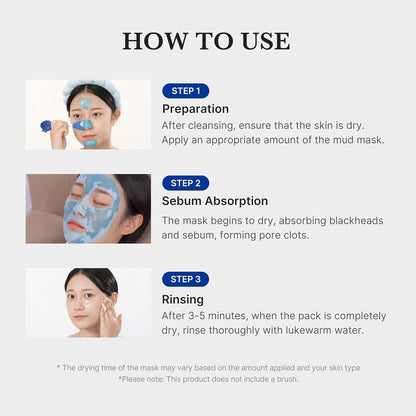 MEDICUBE Zero Pore Blackhead Mud Mask 100g