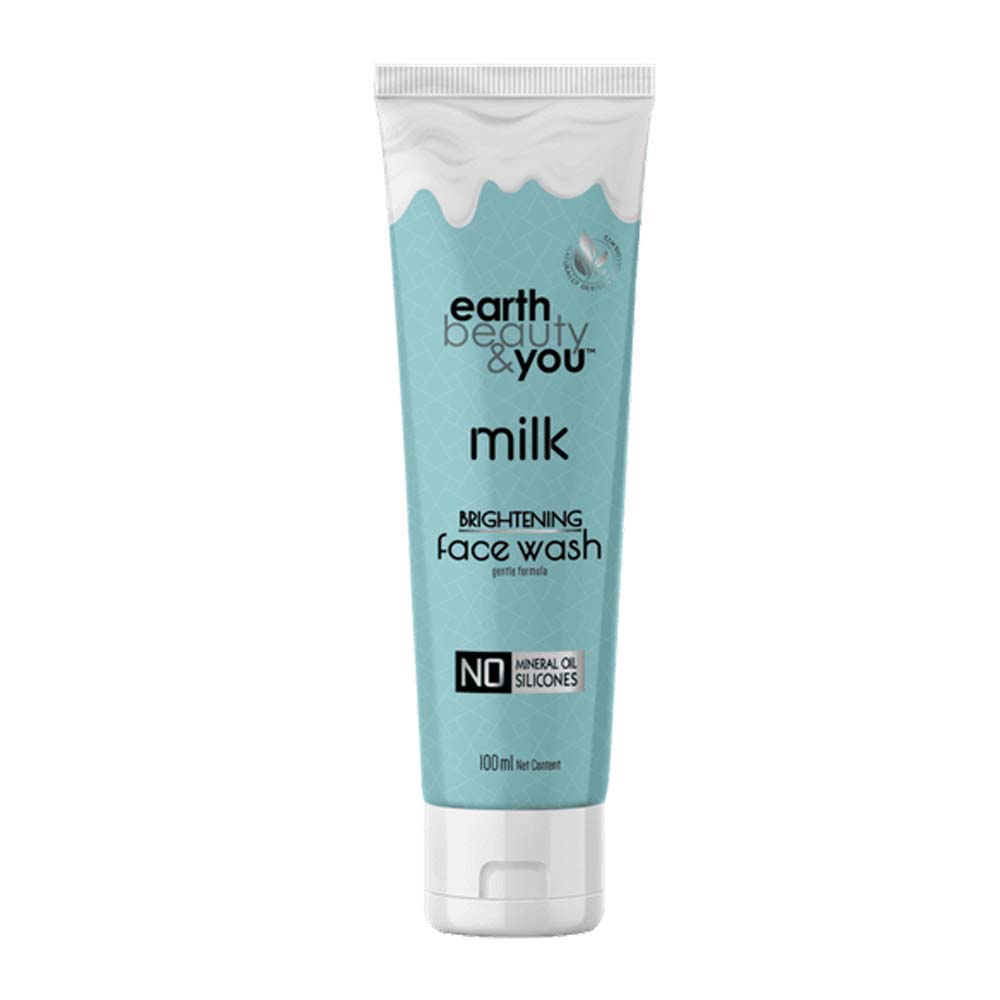 Earth Beauty &amp; You Milk Brightening Face Wash (100ml)