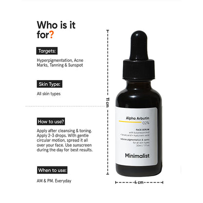 MinimalistAlphaArbutin2_FACESERUMwithButylresorcinol_FerulicAcid_HyaluronicAcid_30ml_-2- Feature