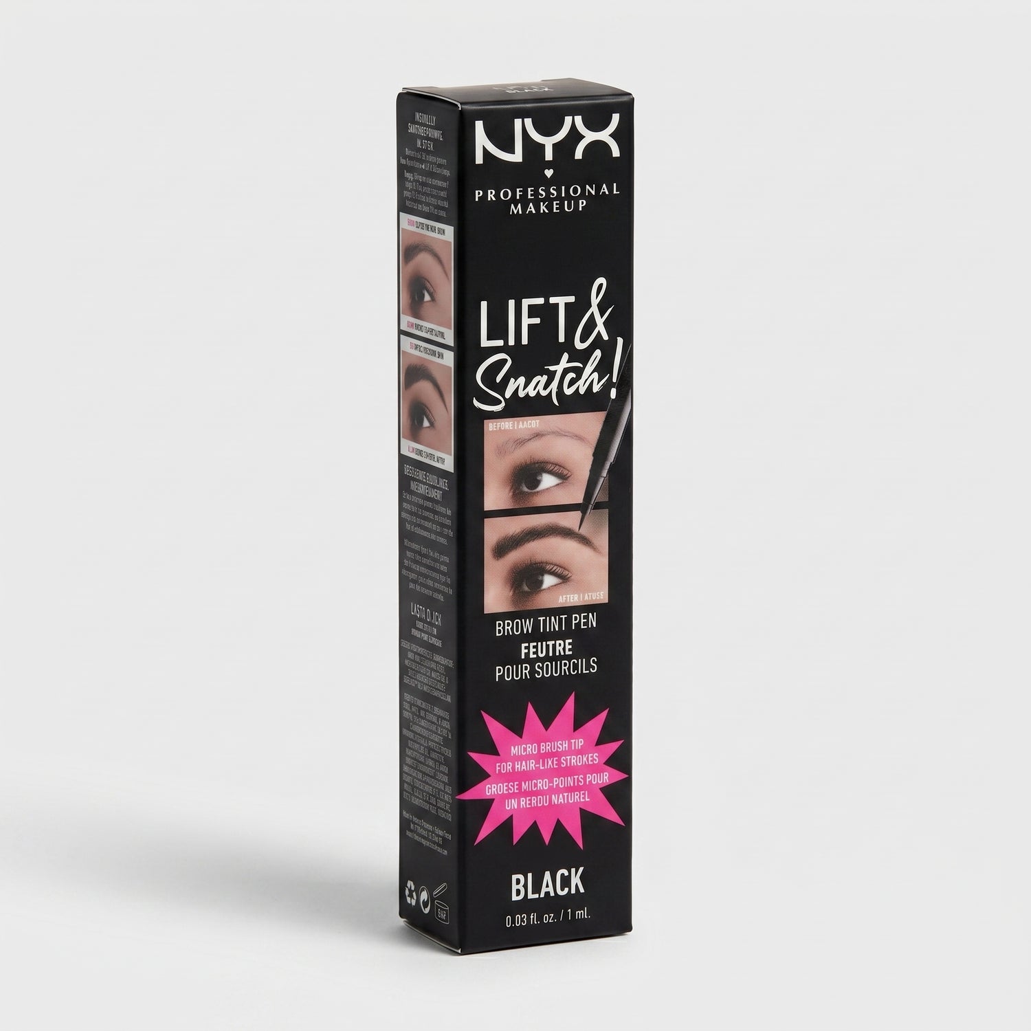 NYX Lift &amp; Snatch Eyebrow Tint Pen (1ml) - LAS10 Black