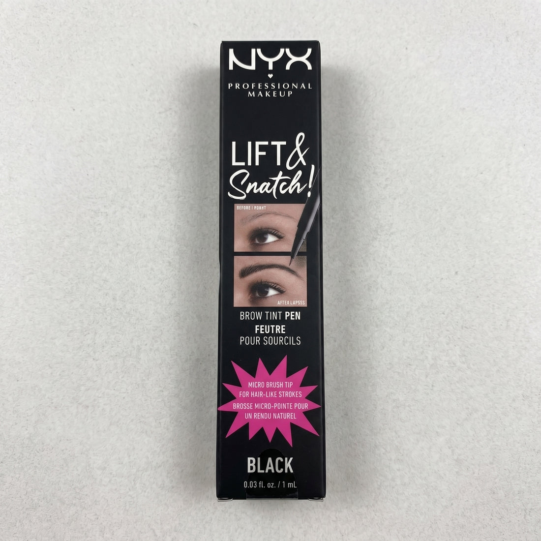 NYX Lift &amp; Snatch Eyebrow Tint Pen (1ml) - LAS10 Black