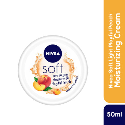 Nivea Soft Light Playful Peach Moisturizing Cream