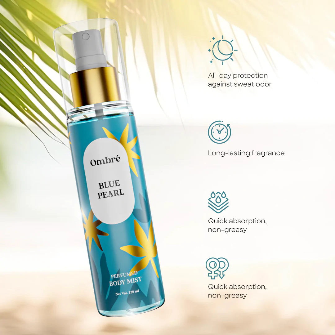 Ombre Perfumed Body Mist Blue Pearl (120ml)