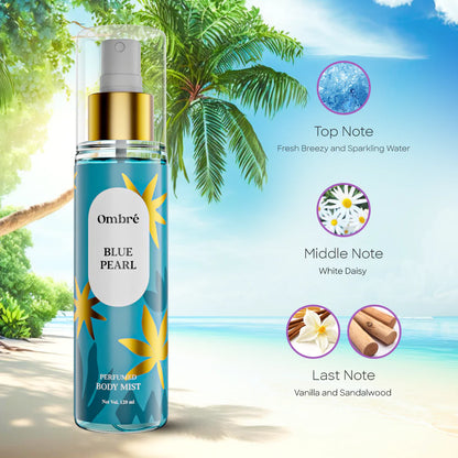 Ombre Perfumed Body Mist Blue Pearl (120ml)