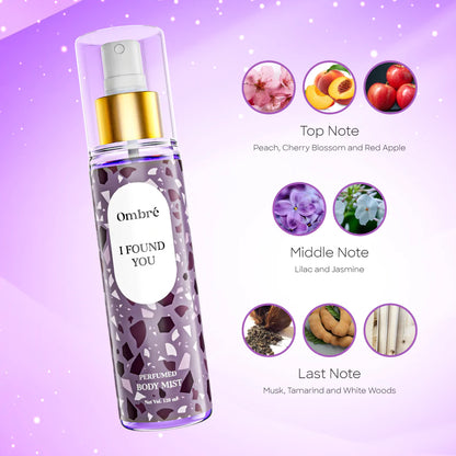 Ombre Perfumed Body Mist I Found You (120ml)