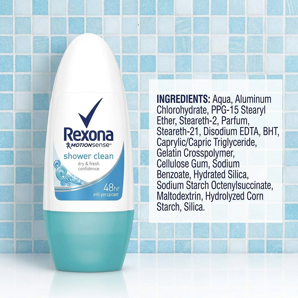 Rexona Motion Activated Shower Clean Roll On (45ml)-2