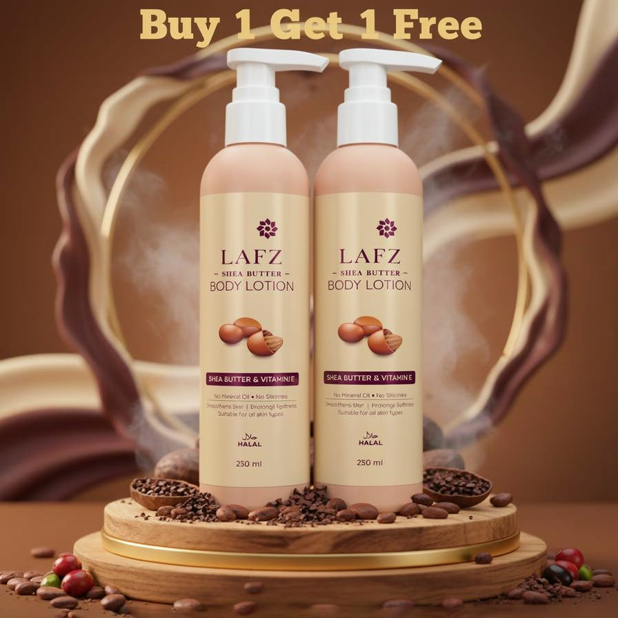Lafz Shea Butter Body Lotion (250ml) - B1G1