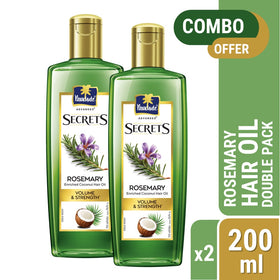 Parachute Advansed Secrets Rosemary Hair Oil (200ml) - Pack of 2