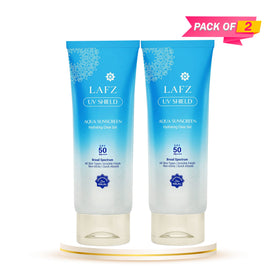 Lafz UV Shield Aqua Sunscreen - 50gm (Pack of 02)