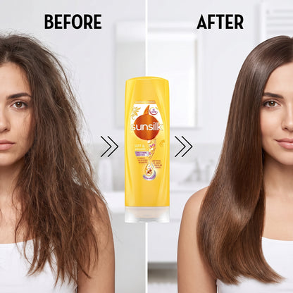 Sunsilk Soft &amp; Smooth Conditioner 300ml before after 