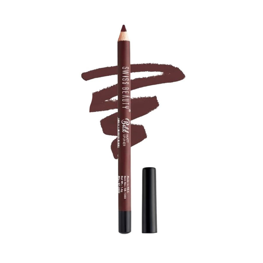 Swiss Beauty Bold Matte LipLiner - 12 Dark Choclate
