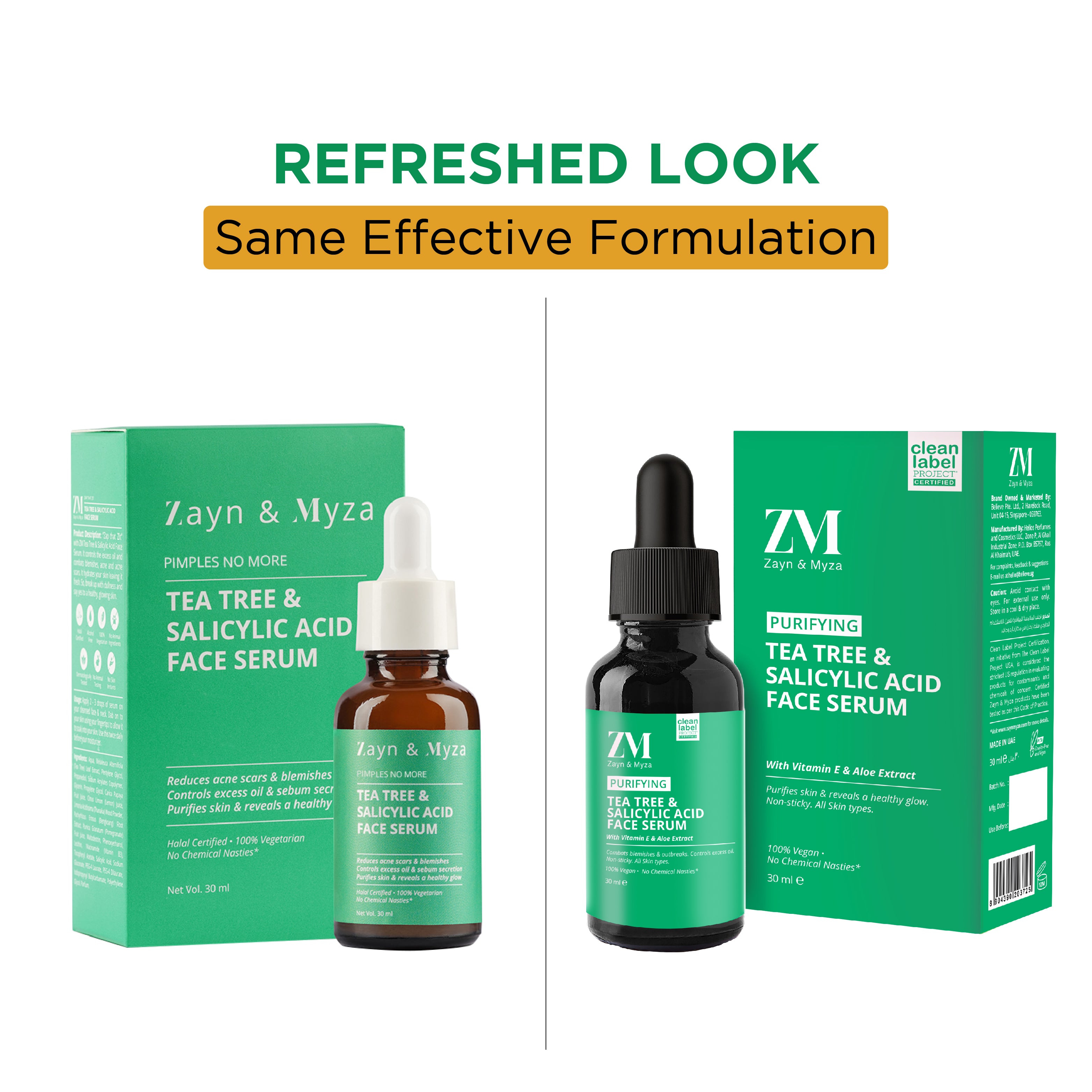 Zayn &amp; Myza Tea Tree &amp; Salicylic Acid Face Serum (30ml)
