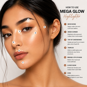 Technic Mega Glow Highlighter Palette - Warm Edition (10g) how to use