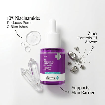 The Derma Co 10% Niacinamide Face Serum for Acne Marks (30ml)