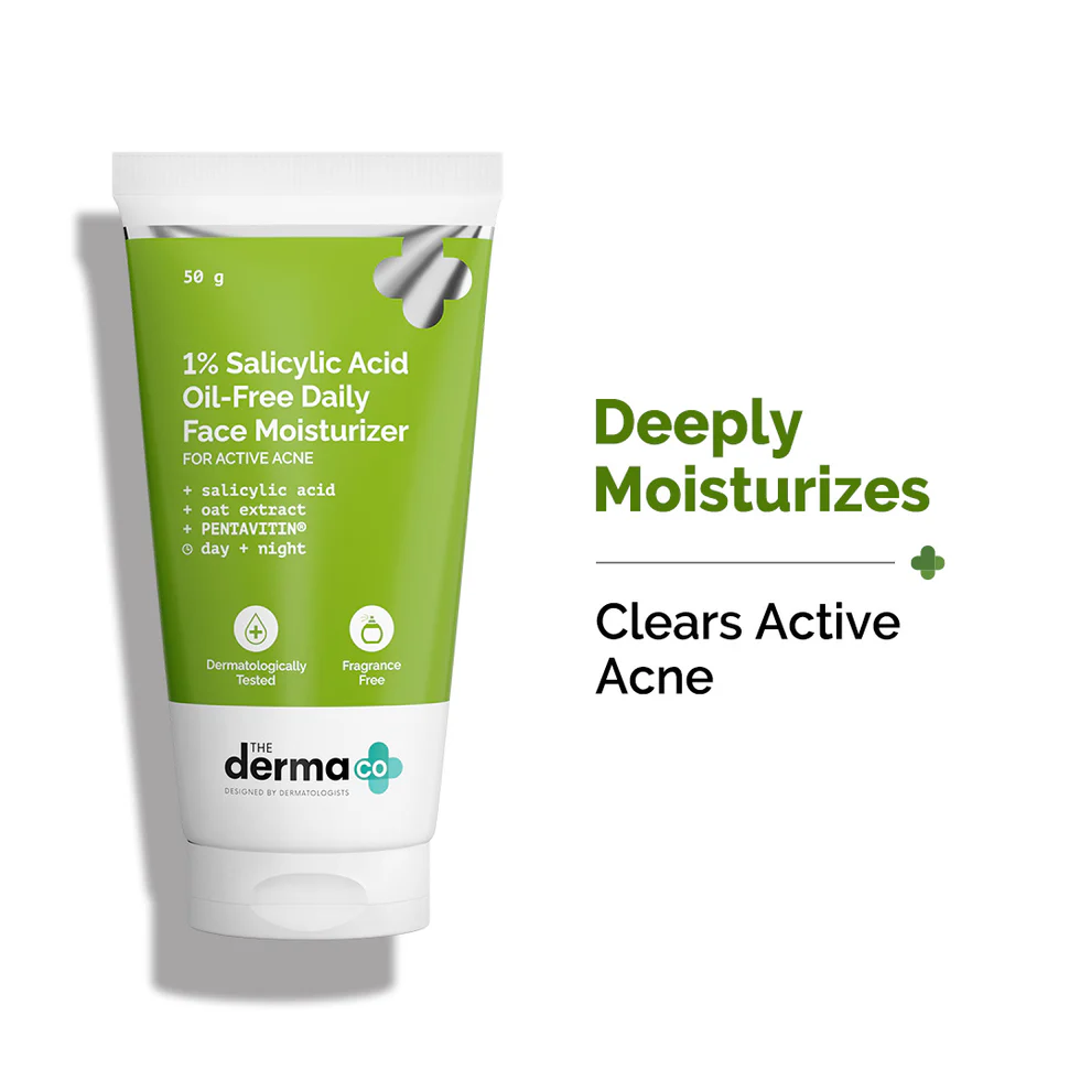 The Derma Co 1 Salicylic Acid OilFree Face Moisturizer for Active Ac