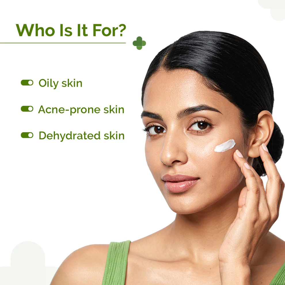The Derma Co 1% Salicylic Acid Oil-Free Face Moisturizer for Active Acne (50g) skin type