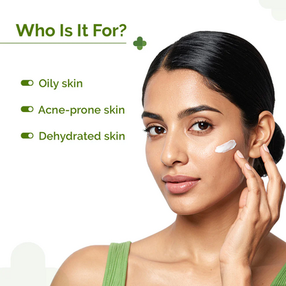 The Derma Co 1% Salicylic Acid Oil-Free Face Moisturizer for Active Acne (50g) skin type