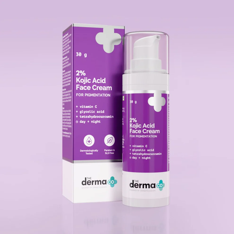 The Derma Co 2% Kojic Acid Face Cream for Pigmentation (30g)