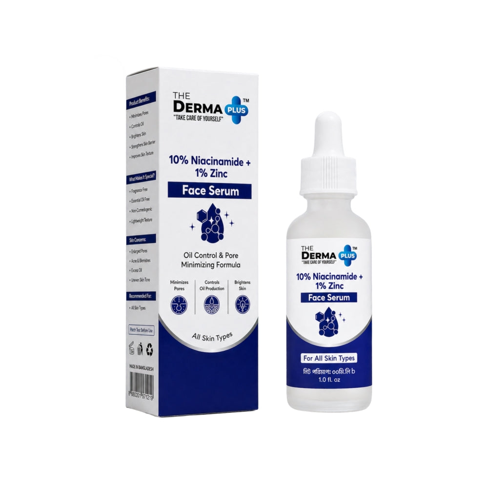 The Derma Plus 10% Niacinamide + 1% Zinc Face Serum (30ml)