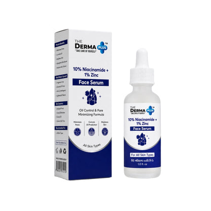 The Derma Plus 10% Niacinamide + 1% Zinc Face Serum (30ml)