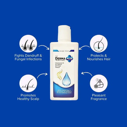 The Derma Plus Ketoconazole 2% Anti-Dandruff &amp; Anti-Fungal Shampoo (100ml)-1