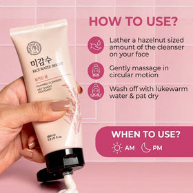 The Face Shop Rice Water Bright Foaming Cleanser (100ml)-2