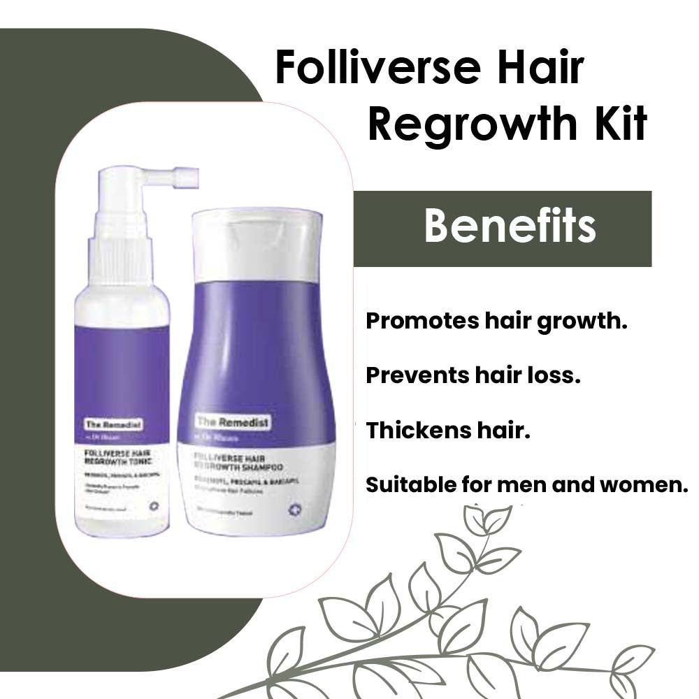 The Remedist by Dr. Rhazes Folliverse Hair Regrowth Kit (160ml)