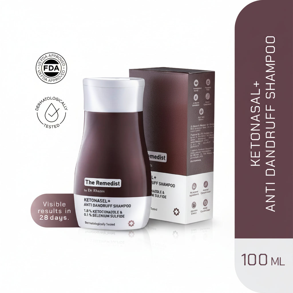 The Remedist by Dr Rhazes Ketonasel + Anti Dandruff Shampoo (100ml)