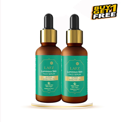 Lafz Luminous Skin Face Serum (30ml) - Alpha Arbutin (B1G1)
