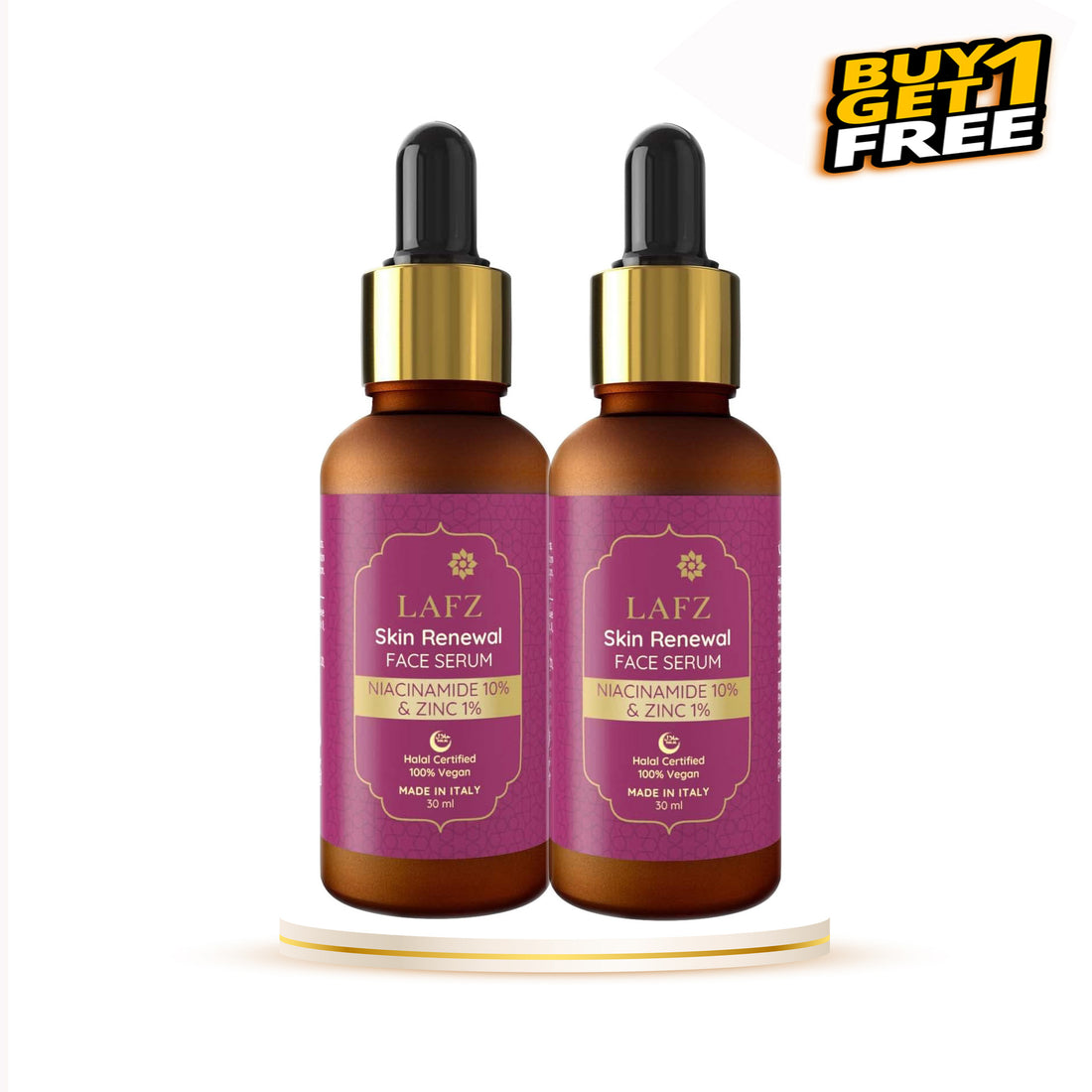 Lafz Skin Renewal Face Serum (30ml) - Niacinamide 10% &amp; Zinc 1% (B1G1)