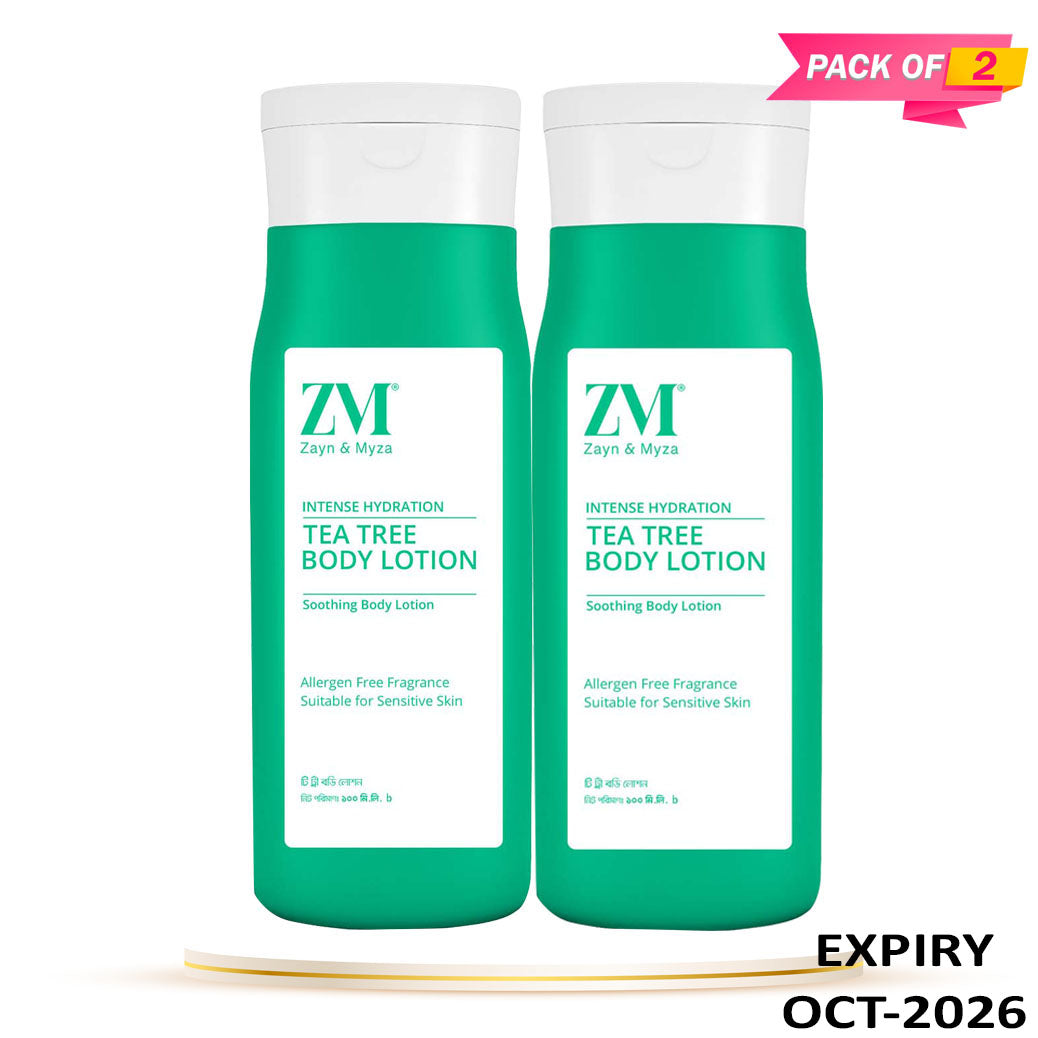 Zayn &amp; Myza Tea Tree Hydration Body Lotion (100ml) - Pack of 02