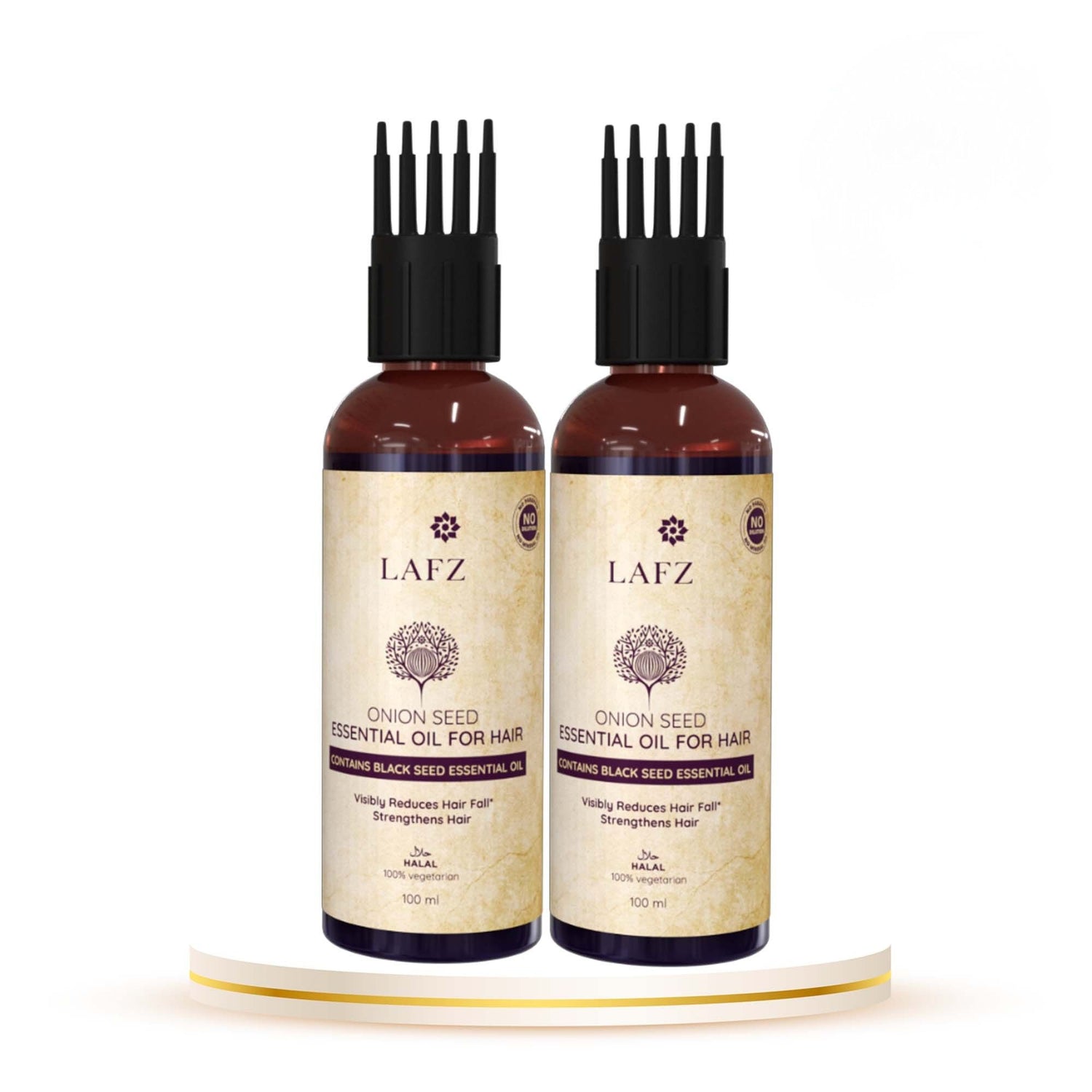 Lafz Essential Onion And Black Seed Hair Oil Pack of 2