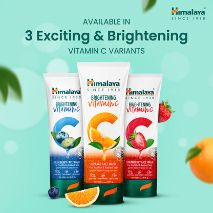 Himalaya Brightening Vitamin C Orange Facewash (100ml)